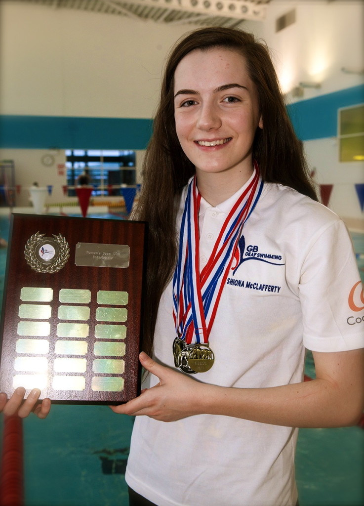 Shiona brings home medal haul from Deaf National Swimming Championships